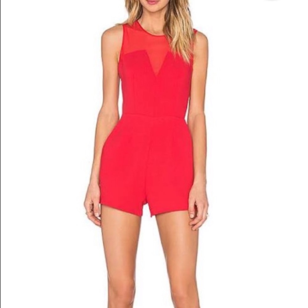 Black mesh romper bcbg 8